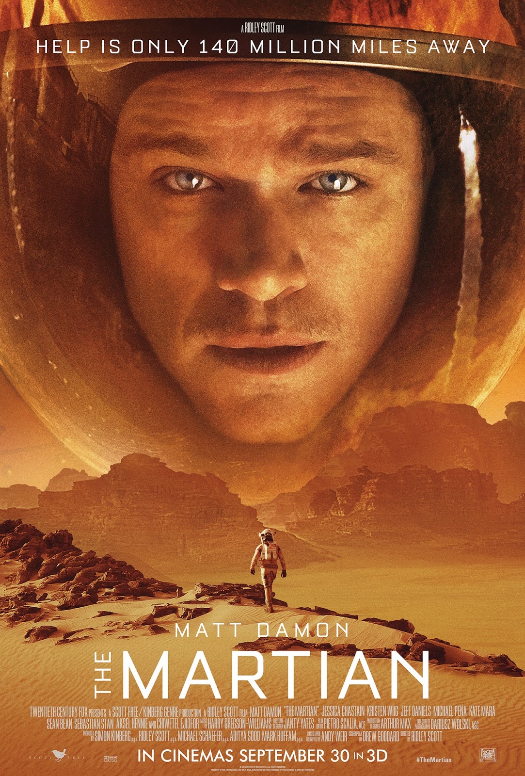 MOVIE REVIEW THE MARTIAN (2015) GOLLUMPUS