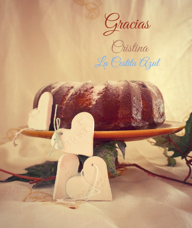 bizcocho de miel y regalos amigo invisible de la cestita azul. http://www.maraengredos.com/