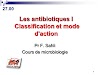 Les antibiotiques Classification et mode d'action .pdf