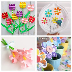 spring crafts easy flower arts quick preschool craft preschoolers activities flowers simple paper sharing straw packets delivered fingerprint