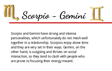 Do Scorpios and Geminis get along?