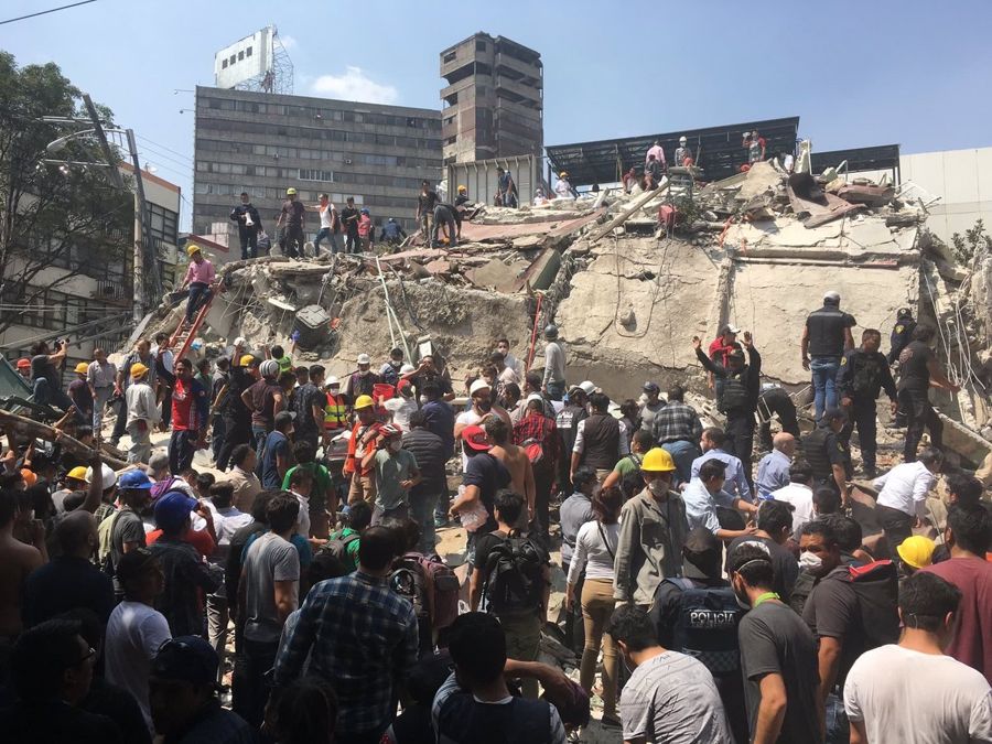 Terremoto Messico: un sisma M7.1 da Puebla a CDMX con bilancio che sale a 250 vittime