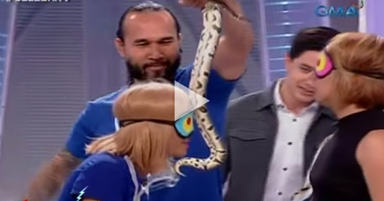Boobay and Donita Nose panicked after guessing a live snake