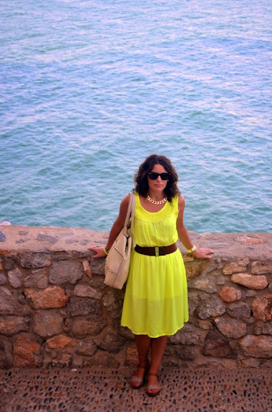 sunshine, vestido, amarillo, peñiscola, mi vestido azul, blogger, blog de moda, looks, ootd
