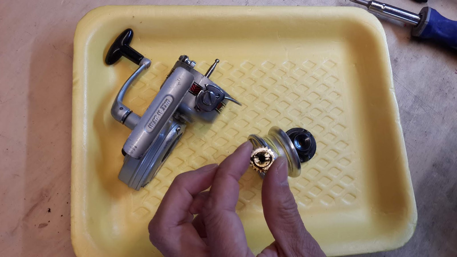 HyperGauge Vintage Pflueger 640II fishing reel rebuild Think of Dad