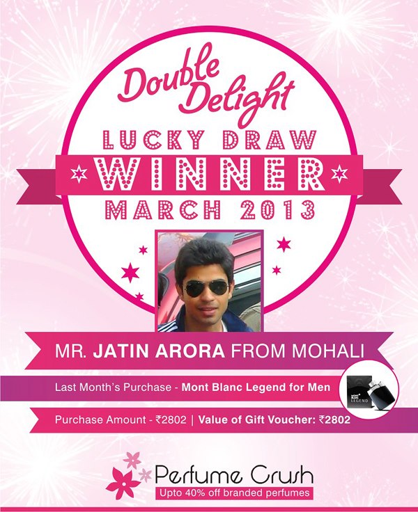 PerfumeCrush Perfume Crush Announced Lucky Draw Winner