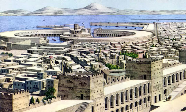 Панорама пунического Карфагена, современная реконструкция