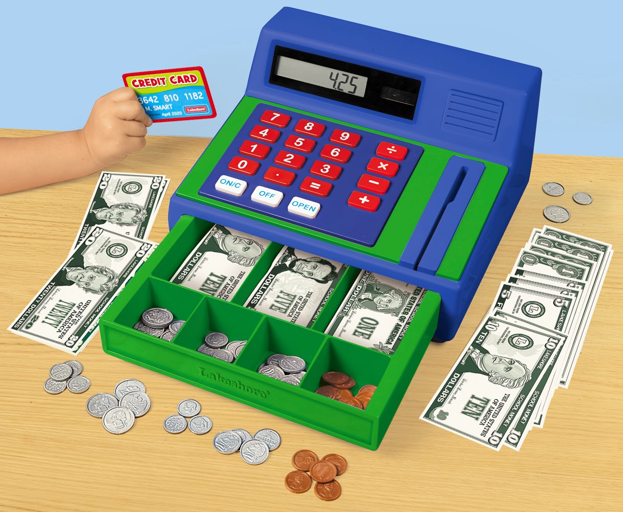 working a cash register