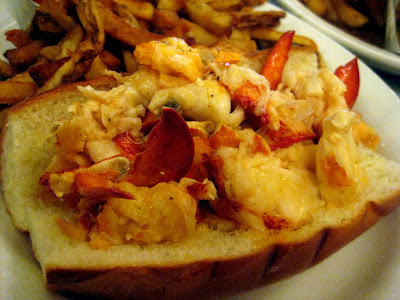 Maine Lobster Roll, Hot with Butter, at Neptune Oyster in Boston, MA - Photo by Taste As You Go