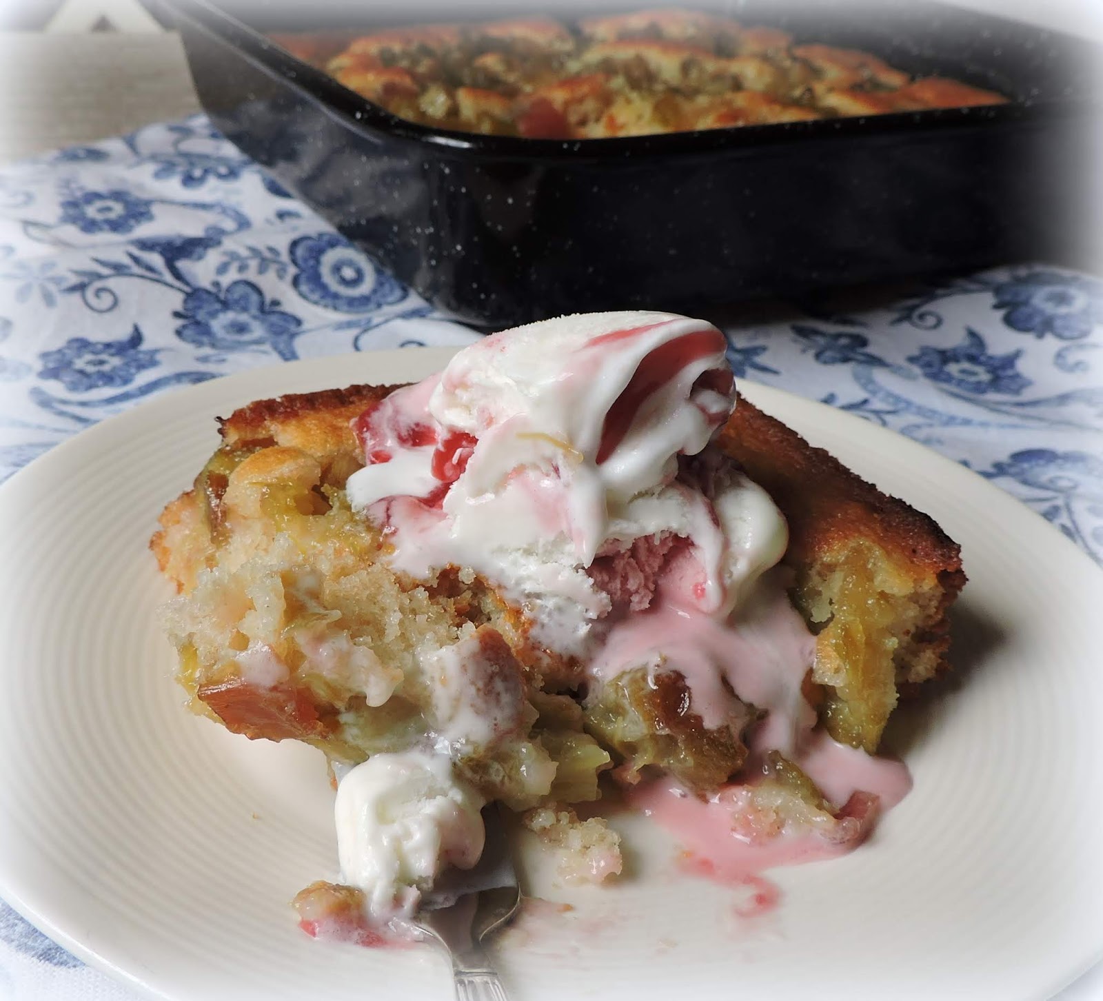 Rhubarb Pudding Cake The English Kitchen