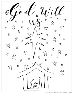 free Christmas coloring pages with Bible verses