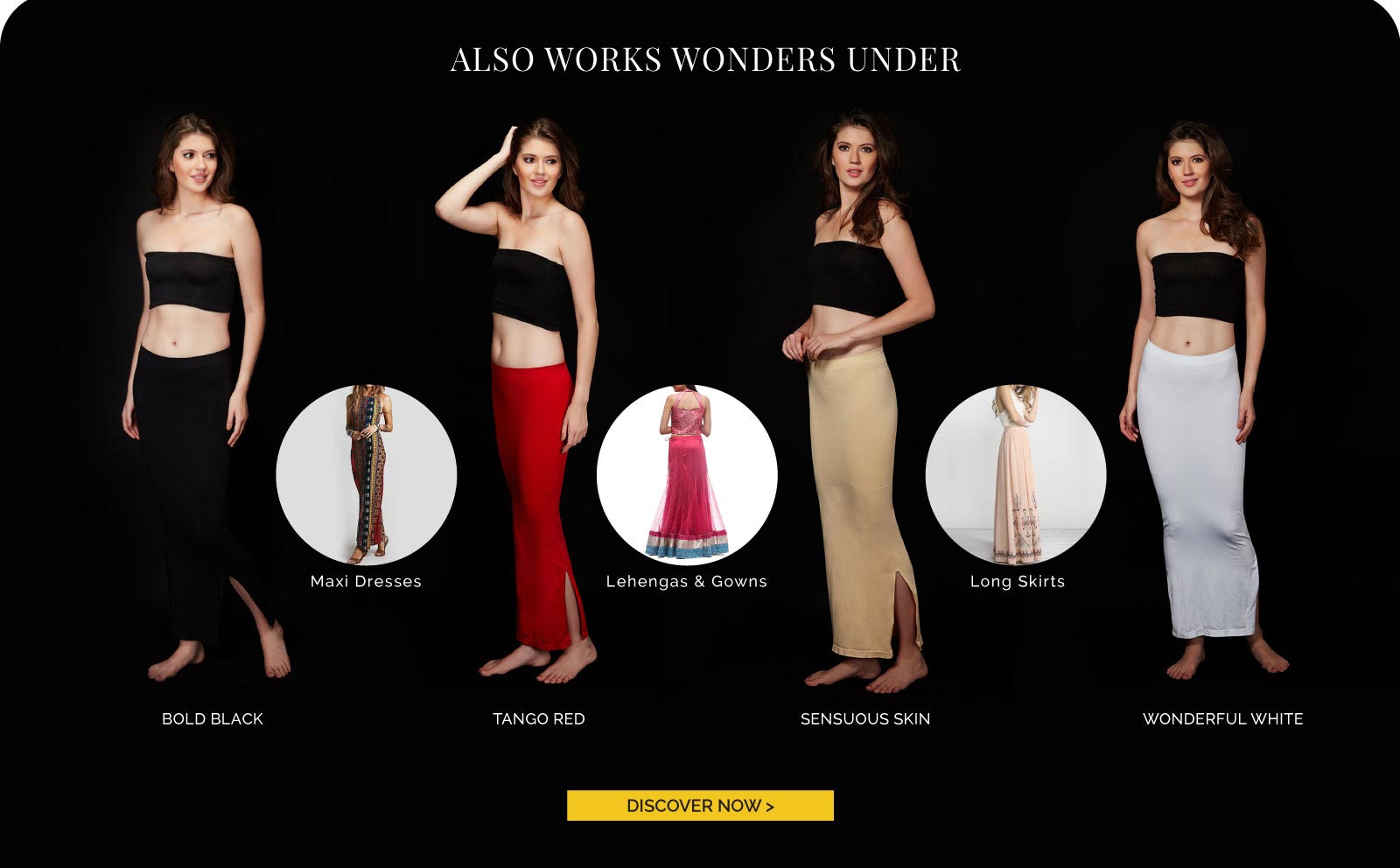 Buy A Shapewear and Stylish Petticoat for Saree By Zivame Haute Kutir