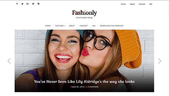 Fashionly Blogger Templates