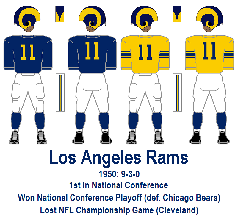 Bill's Update Blog 1950 Los Angeles Rams