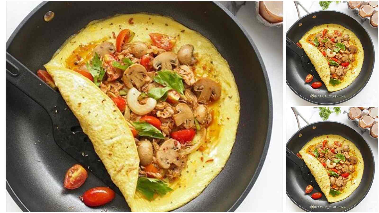 Resep Omelette Tuna Jamur Sedap Resep Omelette Tuna Jamur Sedap