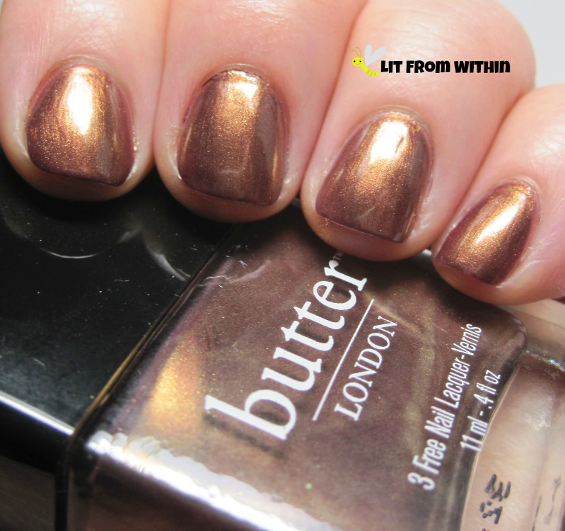 Butter London Trifle, metallic coppery-brown