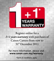 Register Online 1+1 Years Warranty