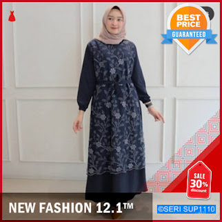 SUP1110G22 Gamis Swan Tile Moscrepe Dress Premium BMGShop