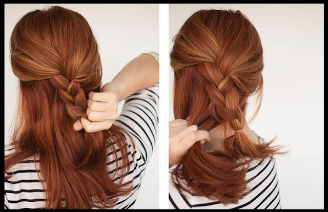 Easy Braided Updo Hairstyle Tutorial