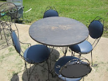Vintage Ice Cream Table & 4 Chairs