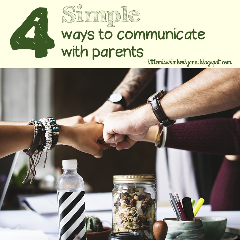 Little Miss Kim's Class: 4 Simple Ways to Communicate with Parents