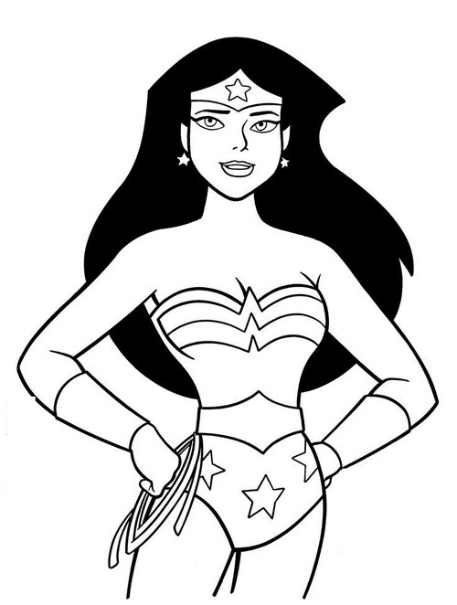 Free Wonder Woman Coloring Pages 104