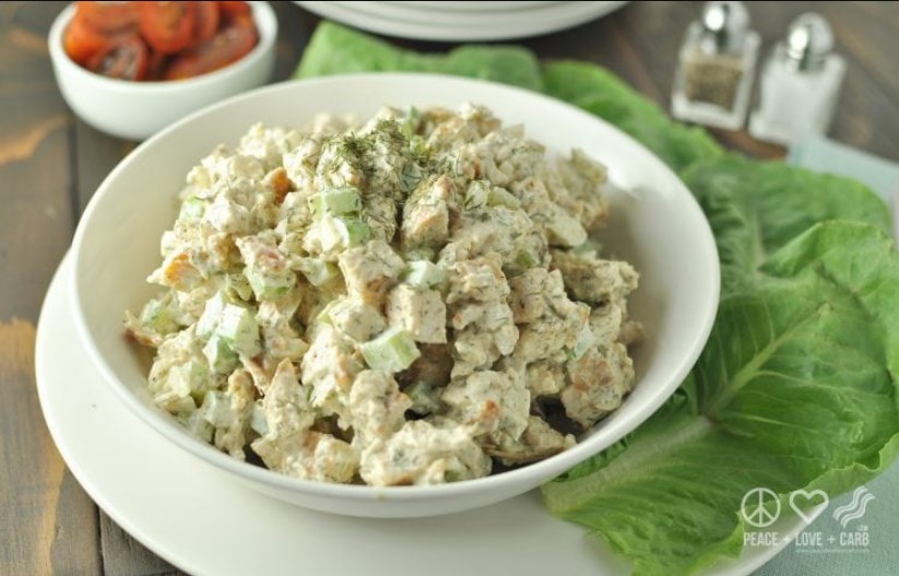 Dill Chicken Salad paleo lowcarb