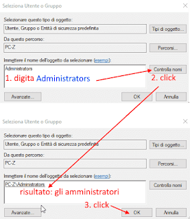 Registro di Windows - Cambiare autorizzazioni 3