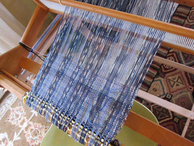 Thinking Out Loud: Ridgid Heddle Weaving With Self-Striping Sock Yarns