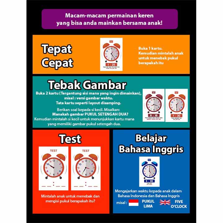 Flash Card Waktu