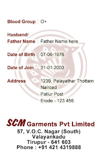 Two Sided IDCard Design Template - 2 Two Sided IDCard Design as per Form-25C