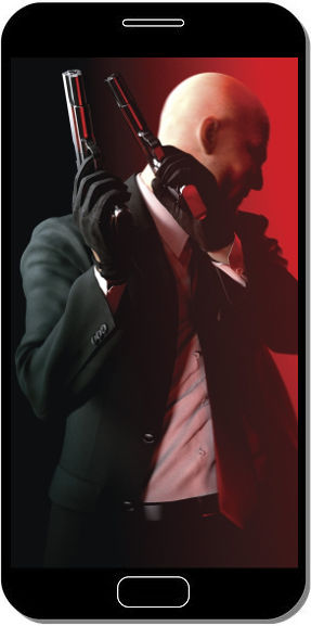 Hitman Pistolets Rouges - Fond d'Écran en FHD pour Mobile