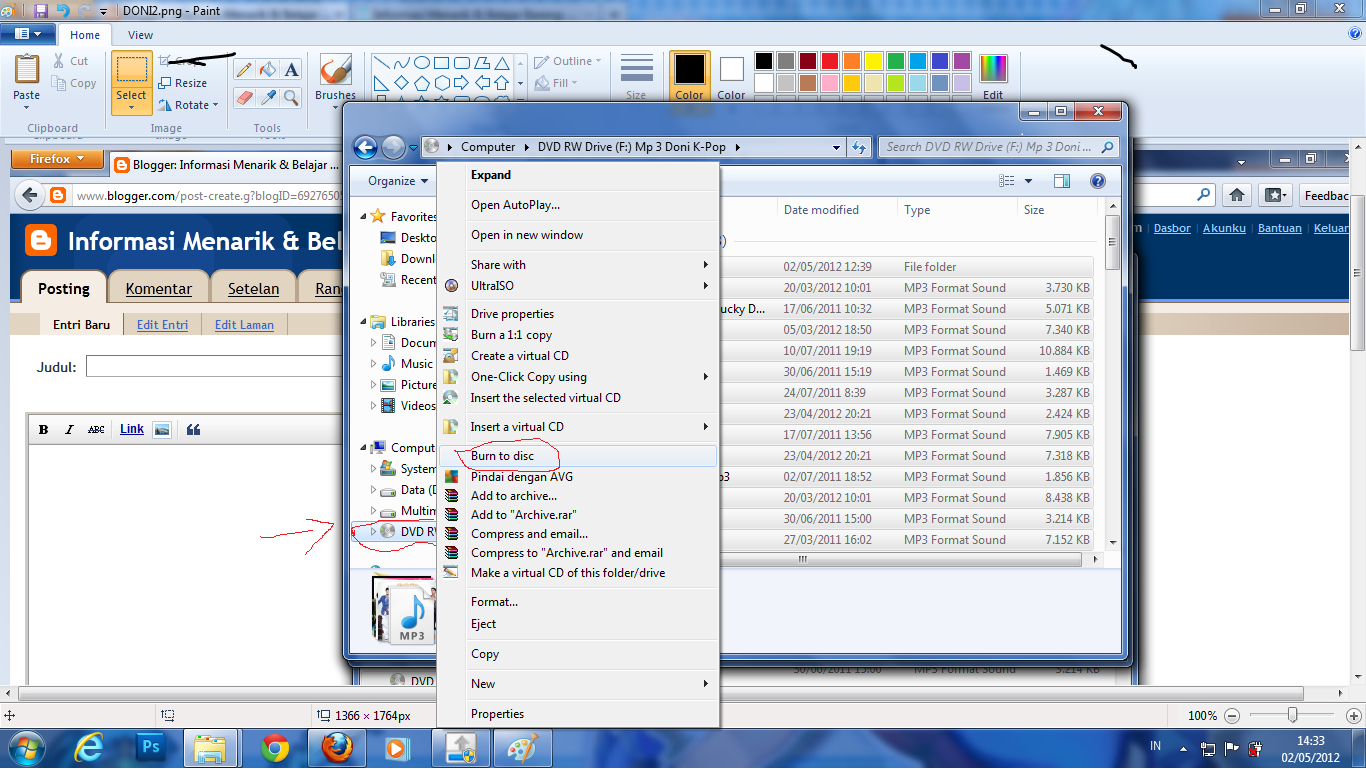 Cara Burning Mp3 Ke Cd Agar Terisi banyak lagu Informasi Doni
