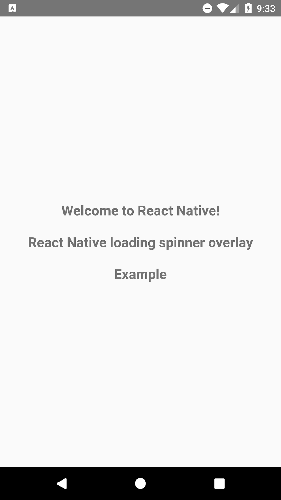 React Native Loading Spinner Overlay | SKPTRICKS