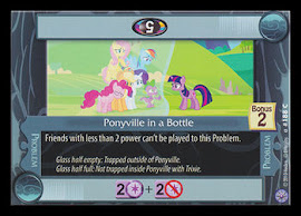 My Little Pony Ponyville in a Bottle Premiere CCG Card