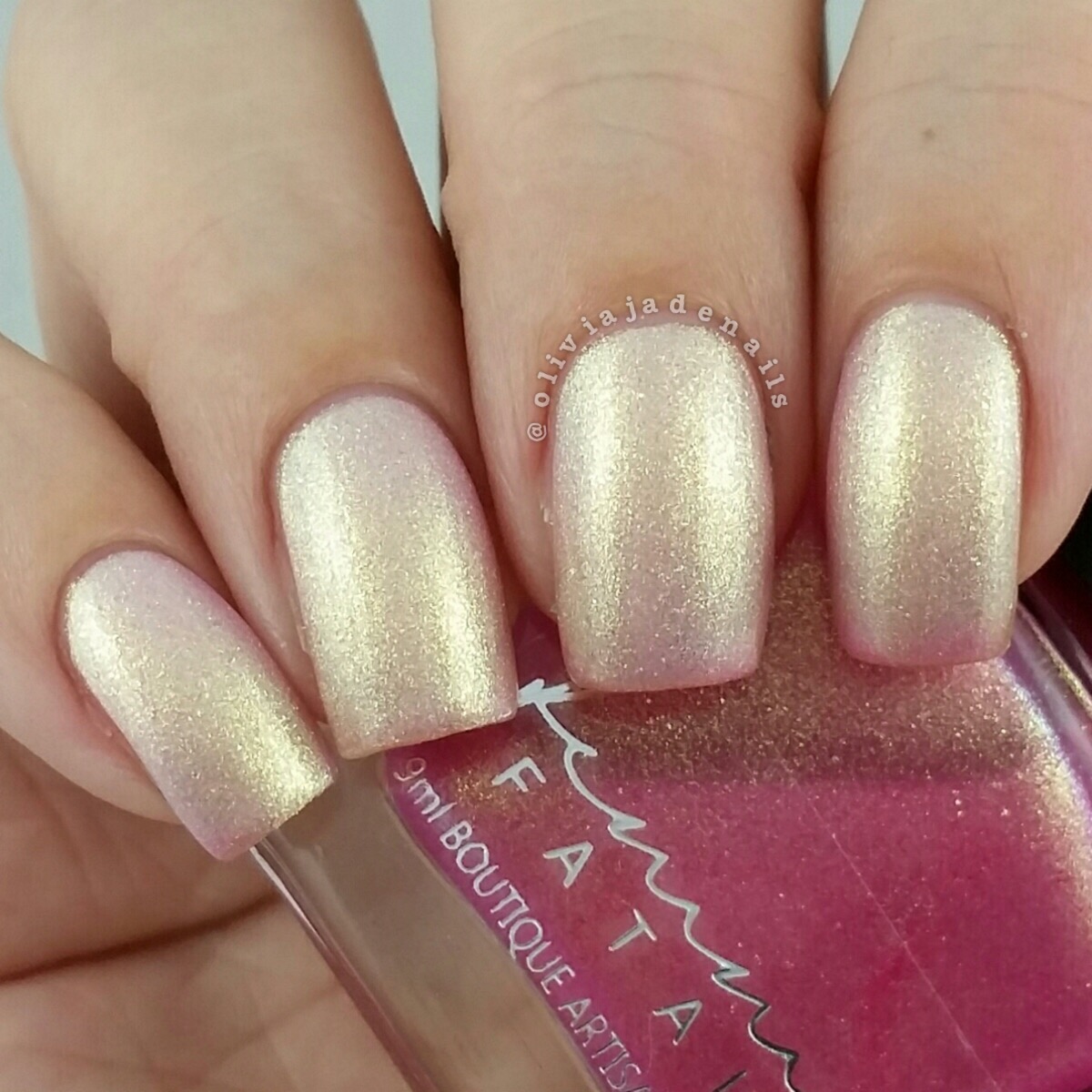 Femme Fatale Cosmetics Love Potion (in hot state) swatched by Olivia Jade Nails