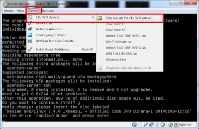 Cara Meremote Server Menggunakan SSH di virtualbox