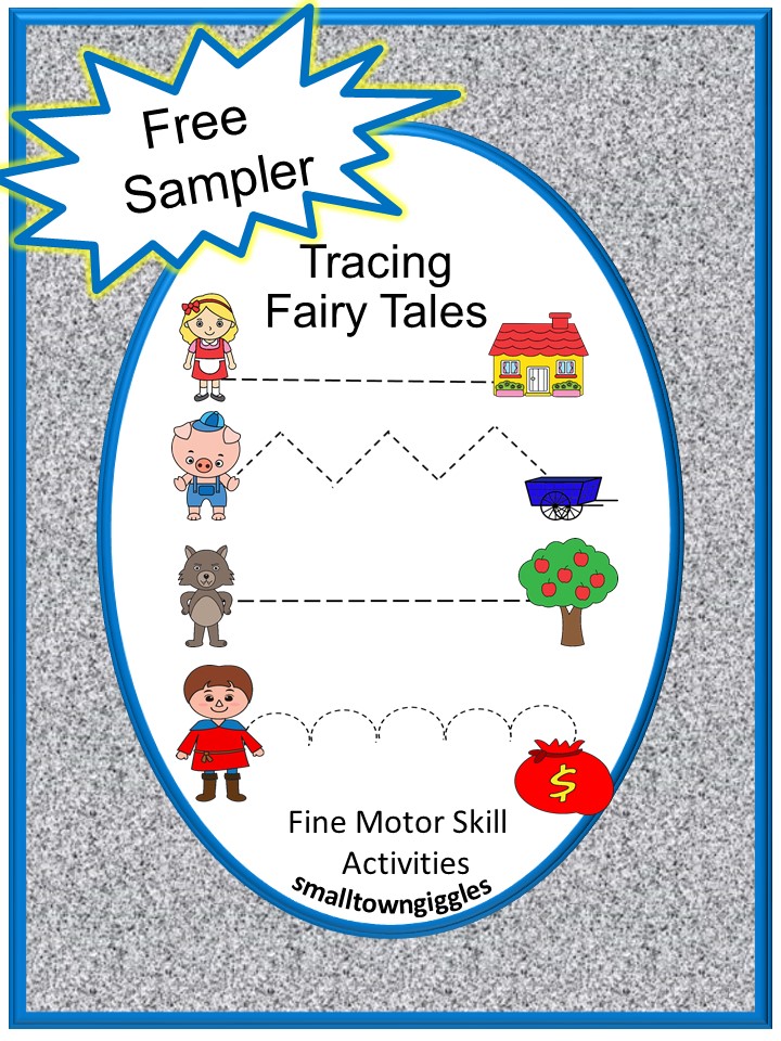Free Sampler Fairy Tales Tracing Activities