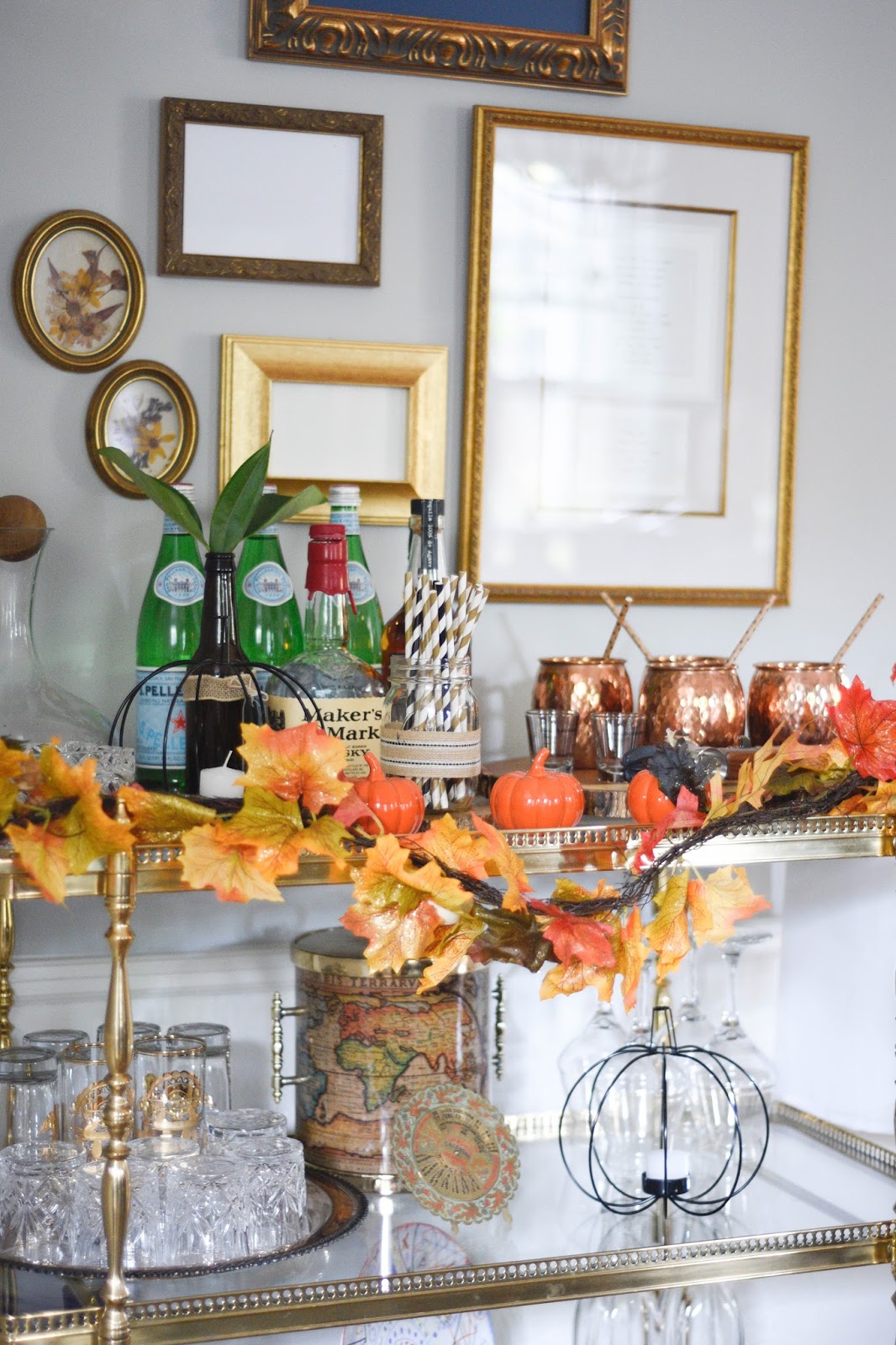 Decorating your barcart for Fall Dining Room Fall decorations www.homewithkeki.com #falldecor #diningrooms #fall Decorating your barcart for Fall Dining Room Fall decorations www.homewithkeki.com #falldecor #diningrooms #fall