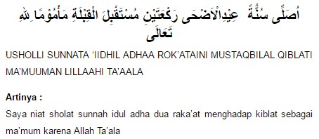 Foto Niat Sholat Idul Adha Koleksi Gambar Hd