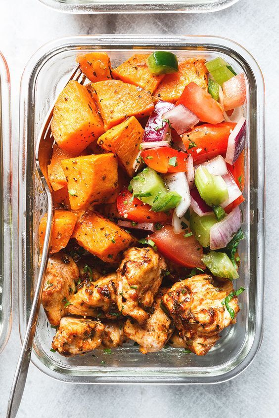 Meal Prep - Roasted Chicken and Sweet Potato - Health Meal ...