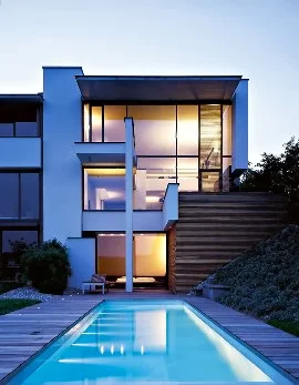 decorar interiores Bela Casa com Design Moderno 2013