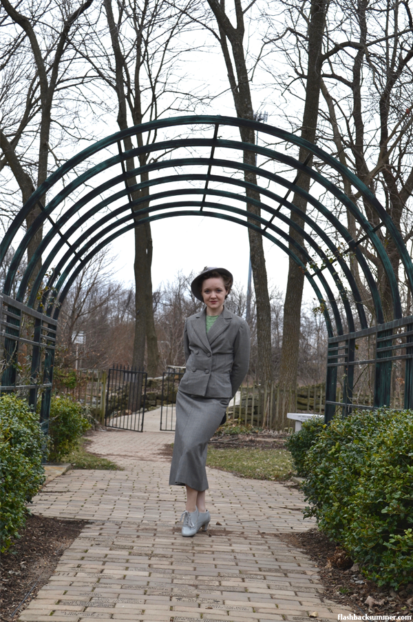 Flashback Summer: Early 1930s Gray Suit - Simplicity 2395, Simplicity 1739