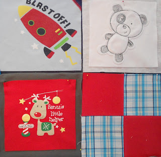 memory quilt for boy
