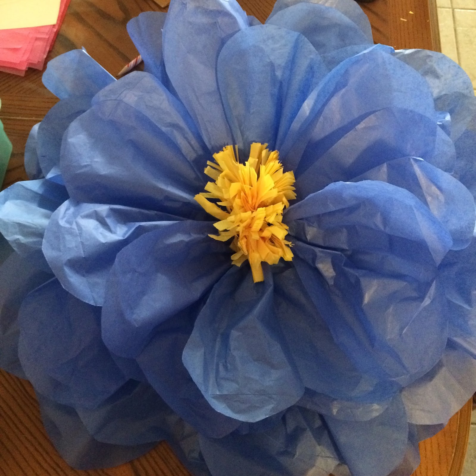 Mom Taxi Julie Giant Hibiscus Tissue Paper Flowers