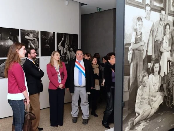 Hereditary Grand Duke Guillaume and Hereditary Grand Duchess Stéphanie visits photo exhibition of “The Family of Man” in Clervaux