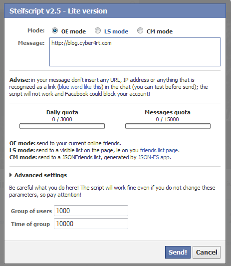 Cara Cepat Mengirim Pesan Ke Semua Teman Facebook | blog.cyber4rt.com