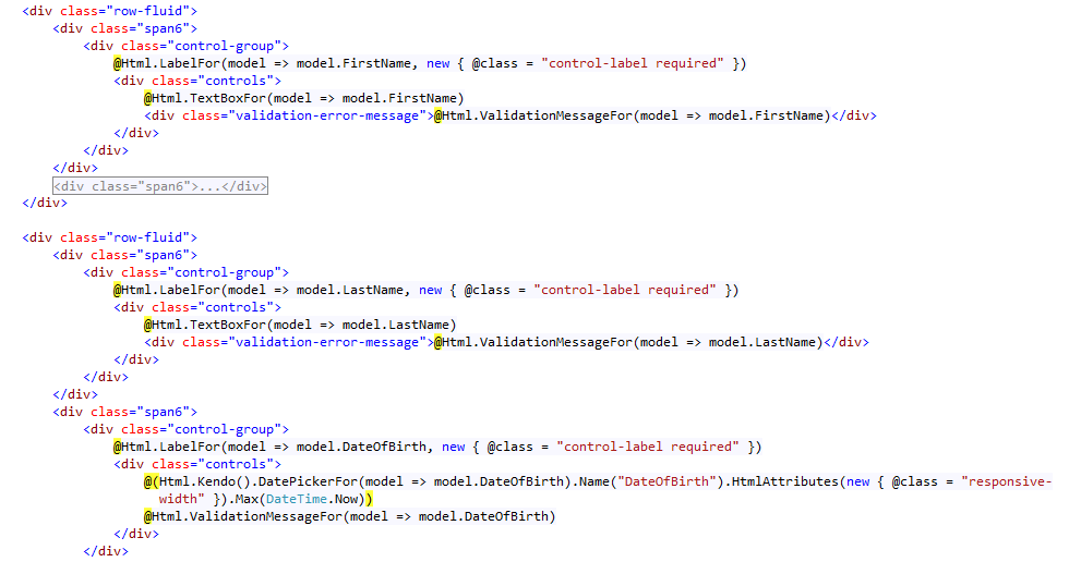  Basics Using Kendo validator with MVC