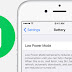 Cydia Tweak: Tap the statusbar battery icon to enable/disable low power mode