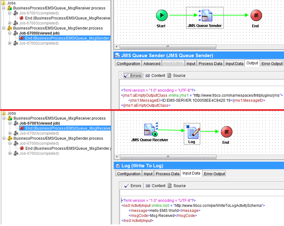 Mule ESB Tutorials Working with JMS Palettes In TibcoBW Process
